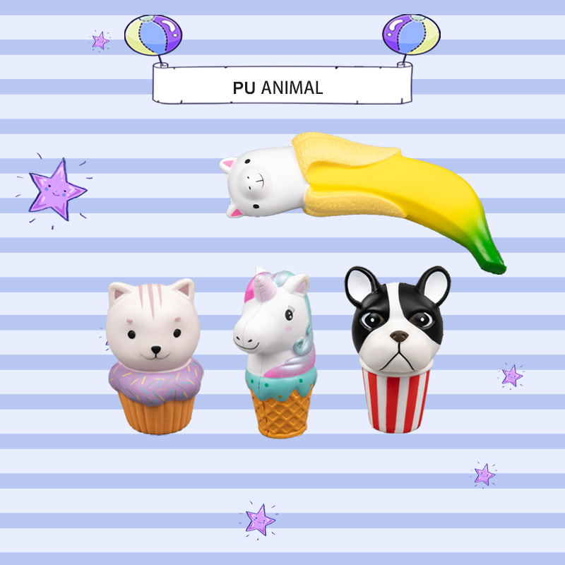 PU ANIMAL TOYS-ICE CREAM SERIES