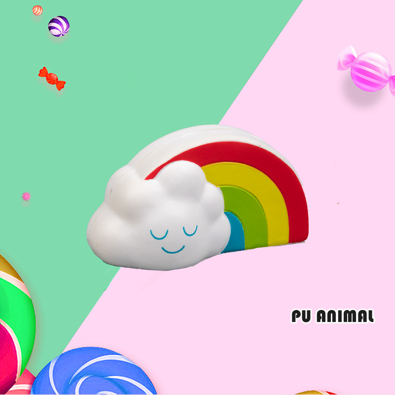 PU ANIMAL TOYS-RAINBOW CLOUD